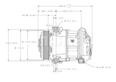 Компрессор MAHLE ORIGINAL ACP 43