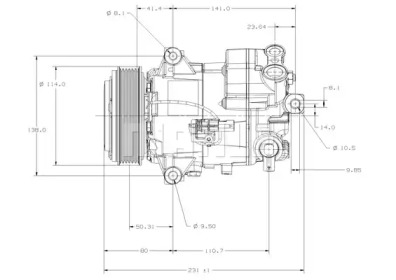 Компрессор MAHLE ORIGINAL ACP 182