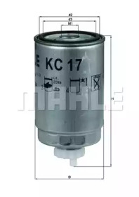 Фильтр MAHLE ORIGINAL KC 17D