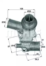 Термостат MAHLE ORIGINAL TI 110 83