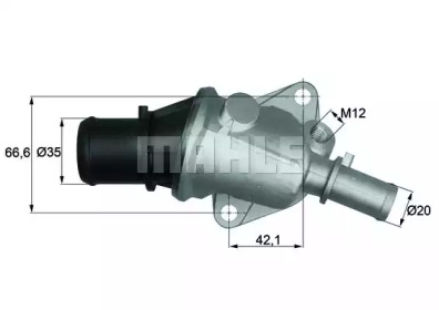 Термостат MAHLE ORIGINAL TI 157 88