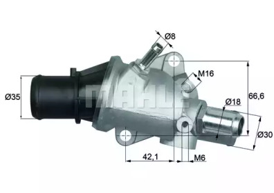 Термостат MAHLE ORIGINAL TX 66 86D