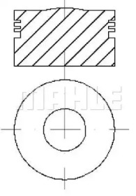 Поршень MAHLE ORIGINAL E76200