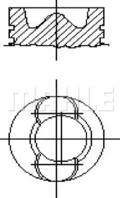 Поршень MAHLE ORIGINAL E70620