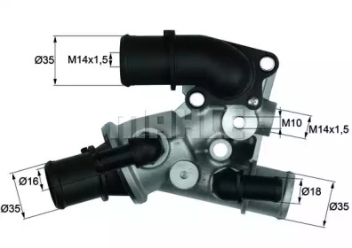 Термостат MAHLE ORIGINAL TI 143 88