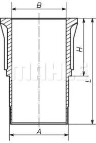 Гильза цилиндра MAHLE ORIGINAL 029 WN 16 00