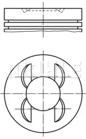 Поршень MAHLE ORIGINAL 002 93 00