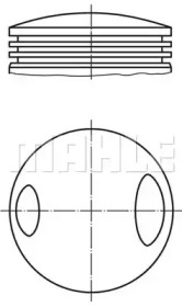 Поршень MAHLE ORIGINAL 503 37 00