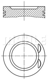 Поршень MAHLE ORIGINAL 011 71 01