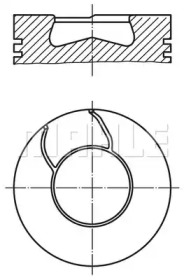 Поршень MAHLE ORIGINAL 011 26 00