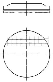 Поршень MAHLE ORIGINAL 002 27 00
