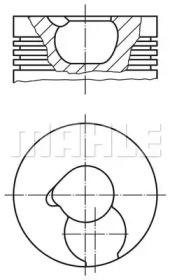 Поршень MAHLE ORIGINAL 228 96 00