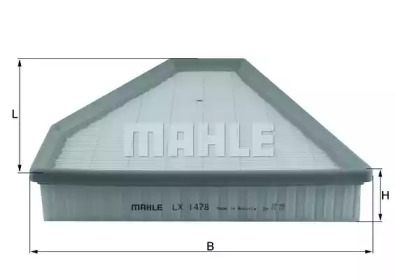 Фильтр MAHLE ORIGINAL LX 1478