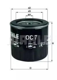 Фильтр MAHLE ORIGINAL OC 7