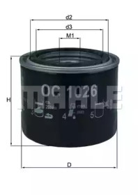 Фильтр MAHLE ORIGINAL OC 1026