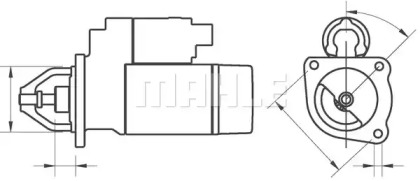 Стартер MAHLE ORIGINAL MS 324