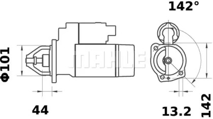 Стартер MAHLE ORIGINAL MS 295