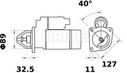 Стартер MAHLE ORIGINAL MS 294