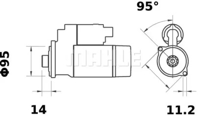 Стартер MAHLE ORIGINAL MS 252