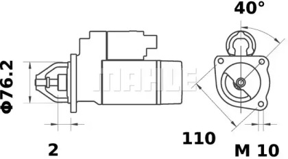 Стартер MAHLE ORIGINAL MS 253