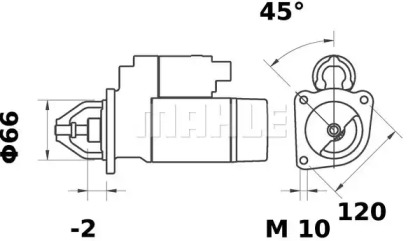 Стартер MAHLE ORIGINAL MS 149