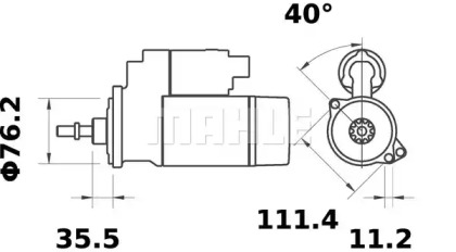 Стартер MAHLE ORIGINAL MS 139