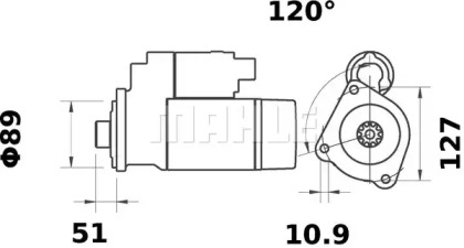 Стартер MAHLE ORIGINAL MS 101