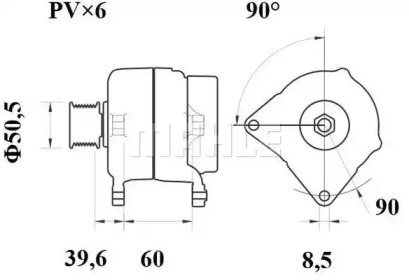 Генератор MAHLE ORIGINAL MG 594