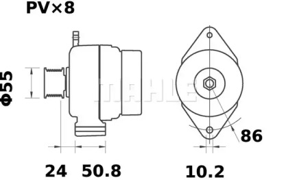 Генератор MAHLE ORIGINAL MG 598