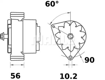 Генератор MAHLE ORIGINAL MG 601