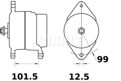 Генератор MAHLE ORIGINAL MG 586