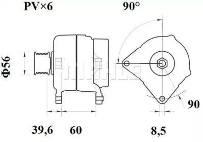 Генератор MAHLE ORIGINAL MG 593