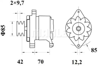 Генератор MAHLE ORIGINAL MG 562