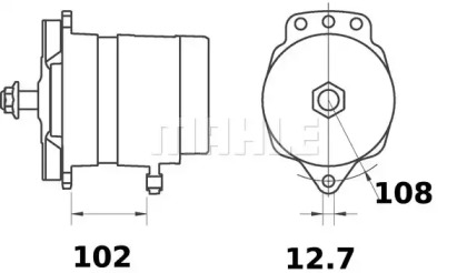 Генератор MAHLE ORIGINAL MG 507