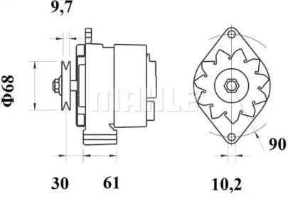 Генератор MAHLE ORIGINAL MG 439