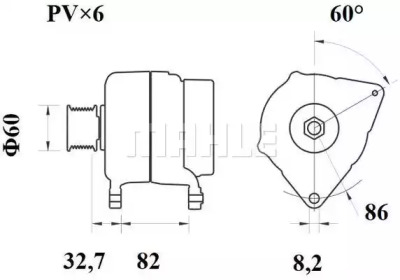 Генератор MAHLE ORIGINAL MG 428