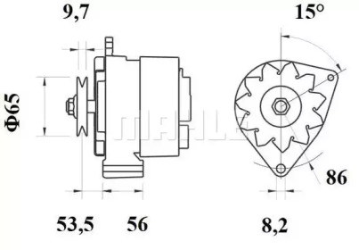 Генератор MAHLE ORIGINAL MG 418