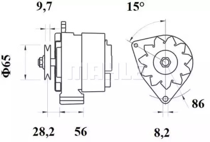 Генератор MAHLE ORIGINAL MG 356