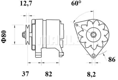 Генератор MAHLE ORIGINAL MG 288