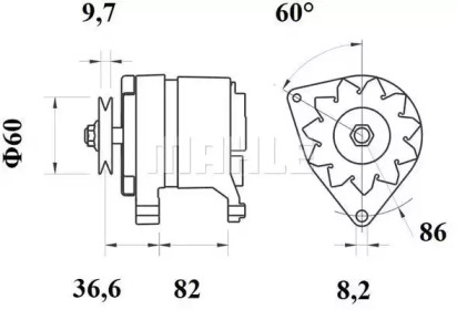 Генератор MAHLE ORIGINAL MG 280