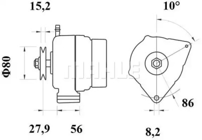 Генератор MAHLE ORIGINAL MG 274