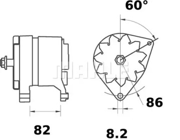 Генератор MAHLE ORIGINAL MG 212