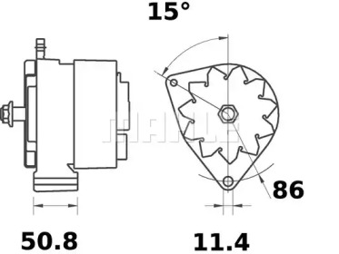 Генератор MAHLE ORIGINAL MG 96