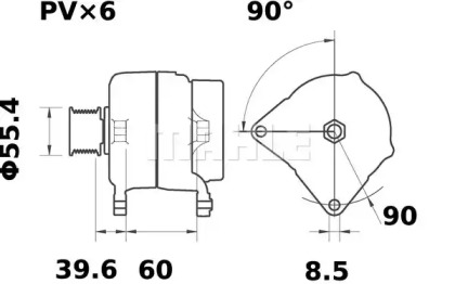 Генератор MAHLE ORIGINAL MG 102