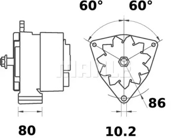 Генератор MAHLE ORIGINAL MG 157