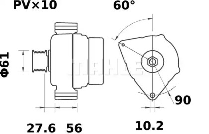 Генератор MAHLE ORIGINAL MG 218