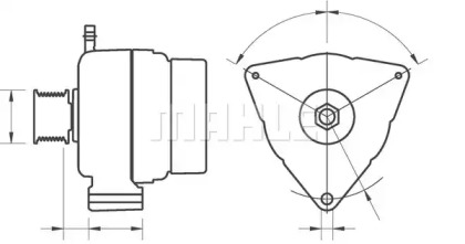 Генератор MAHLE ORIGINAL MG 236