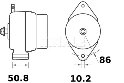 Генератор MAHLE ORIGINAL MG 238