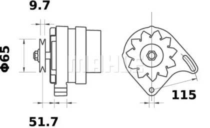 Генератор MAHLE ORIGINAL MG 243