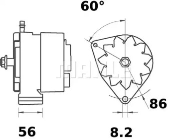 Генератор MAHLE ORIGINAL MG 248